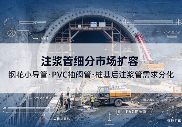 海曙注浆管细分市场扩容，隧道钢花小导管、PVC 袖阀管、桩基后注浆管需求分化